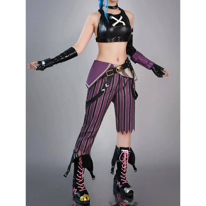 Arcane Jinx Cosplay Costume – LOL Season 2 Loli Outfit with Wig & Accessories - for just $74.95! 