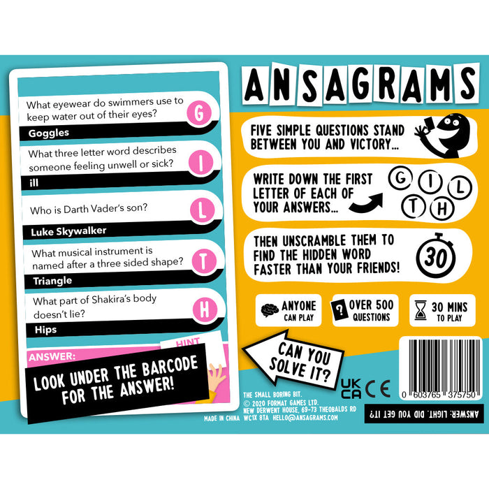 Ansagrams - Travel Edition - for just $17.99! 
