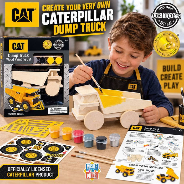 CAT - Caterpillar Dump Truck Wood Craft & Paint Kit - for just $19.99! 