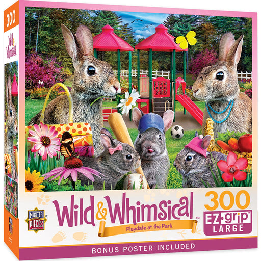 Wild & Whimsical - Playdate at the Park 300 Piece EZ Grip Jigsaw Puzzle - Just $14.99! Shop now at Retro Gaming of Denver