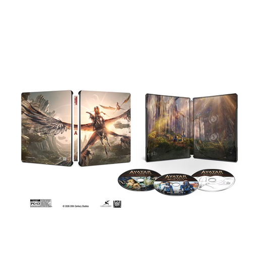Avatar: Fire And Ash - Limited Edition Steelbook (4K Ultra HD + Blu-ray + Digital) - for just $54.99! 