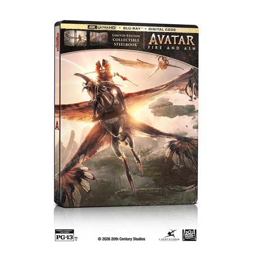 Avatar: Fire And Ash - Limited Edition Steelbook (4K Ultra HD + Blu-ray + Digital) - for just $54.99! 