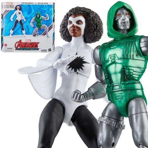 Avengers 60th Anniversary Marvel Legends Captain Marvel vs. Doctor Doom 6-Inch Action Figures - for just $57.67! 