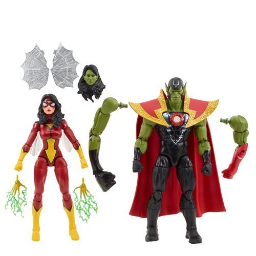 Avengers 60th Anniversary Marvel Legends Skrull Queen and Super-Skrull 6-Inch Action Figures - for just $61.67! 