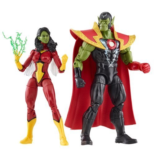 Avengers 60th Anniversary Marvel Legends Skrull Queen and Super-Skrull 6-Inch Action Figures - for just $61.67! 