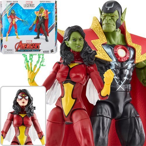 Avengers 60th Anniversary Marvel Legends Skrull Queen and Super-Skrull 6-Inch Action Figures - for just $61.67! 