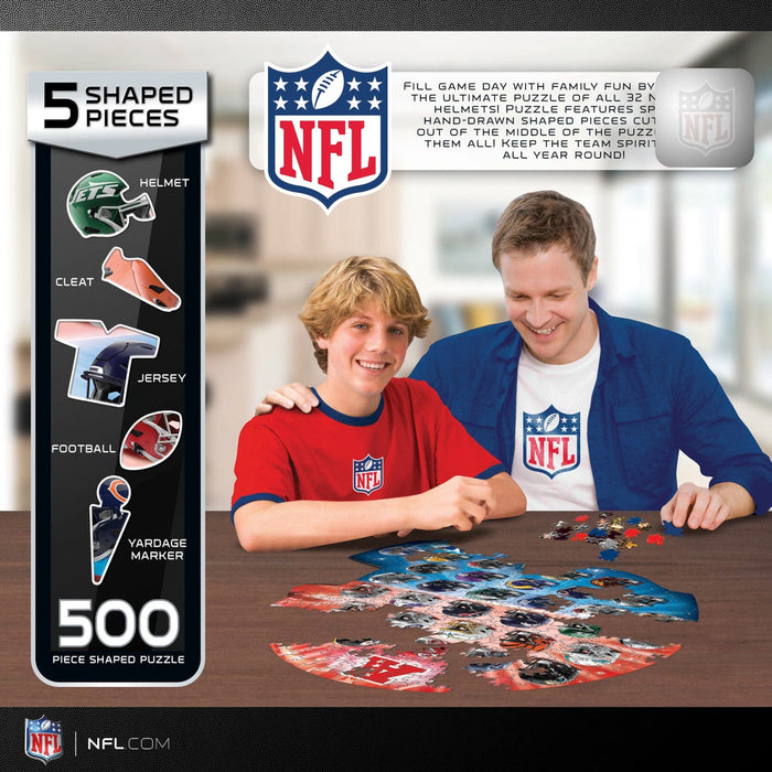 NFL - Teams Helmet 500 Piece Shaped Jigsaw Puzzle - for just $16.99! 
