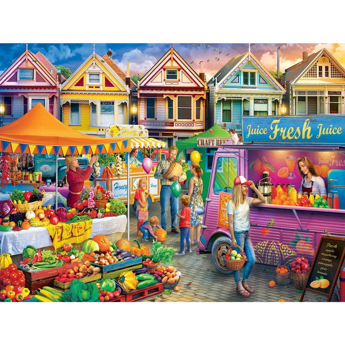 Farmer's Market - Weekend Market 750 Piece Jigsaw Puzzle - for just $14.99! 