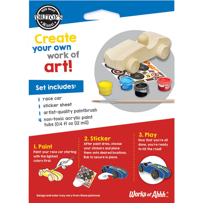 Race Car Wood Craft & Paint Kit - Just $7.99! Shop now at Retro Gaming of Denver