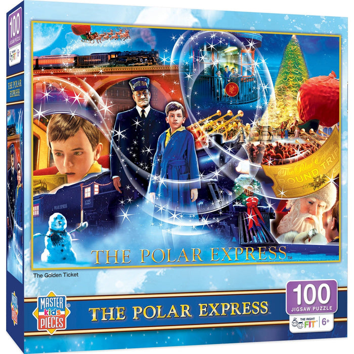 The Polar Express - Golden Ticket 100 Piece Jigsaw Puzzle - for just $12.99! 
