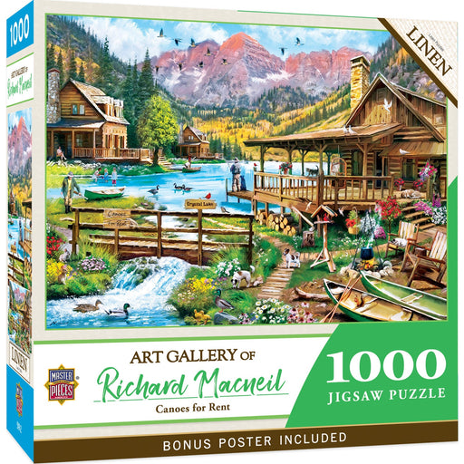 Art Gallery - Canoes for Rent 1000 Piece Jigsaw Puzzle - Just $16.99! Shop now at Retro Gaming of Denver