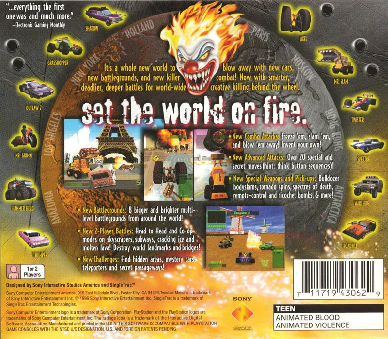 Twisted Metal 2 – PlayStation 1 (PS1) - for just $0! 