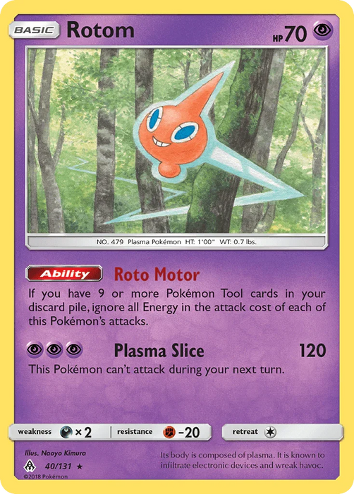 Rotom (40/131) [Sun & Moon: Forbidden Light] - for just $0.20! 