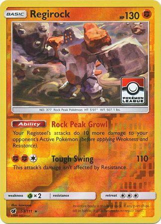 Regirock (53/111) (League Promo) [Sun & Moon: Crimson Invasion] - for just $0.30! 