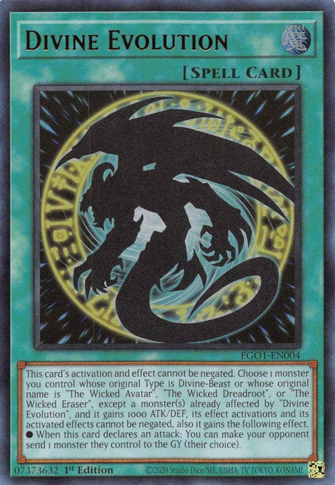 Divine Evolution [EGO1-EN004] Ultra Rare - for just $0.15! 