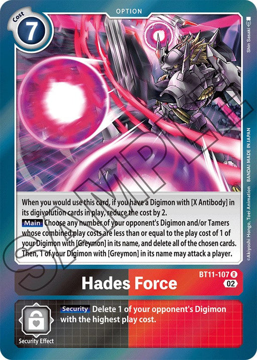 Hades Force [BT11-107] [Dimensional Phase] - Just $0.10! Shop now at Retro Gaming of Denver