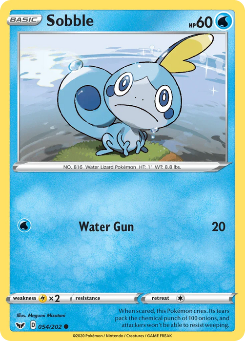 Sobble (054/202) [Sword & Shield: Base Set] - for just $0.10! 