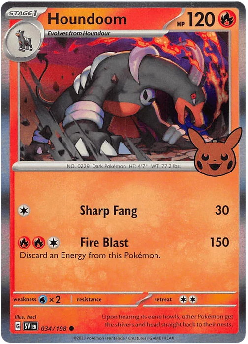 Houndoom (034/198) [Trick or Trade 2023] - for just $0.10! 