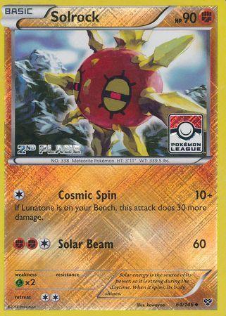 Solrock (64/146) (2nd Place League Challenge Promo) [XY: Base Set] - for just $0.75! 