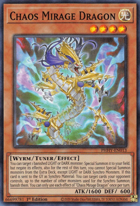 Chaos Mirage Dragon [PHHY-EN013] Super Rare - for just $0.10! 