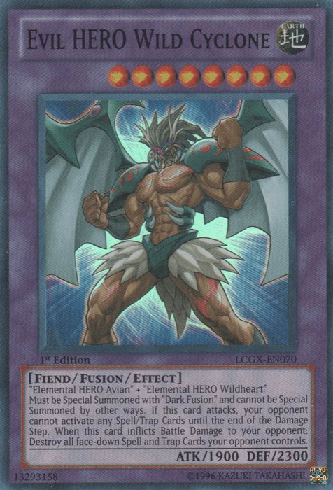 Evil HERO Wild Cyclone [LCGX-EN070] Super Rare - for just $0.15! 