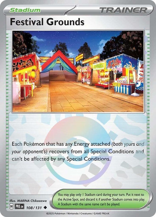 Festival Grounds (108/131) (Poke Ball Pattern) [Scarlet & Violet: Prismatic Evolutions] - for just $0.10! 