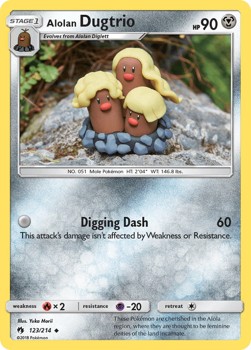 Alolan Dugtrio (123/214) [Sun & Moon: Lost Thunder] - for just $2.70! 