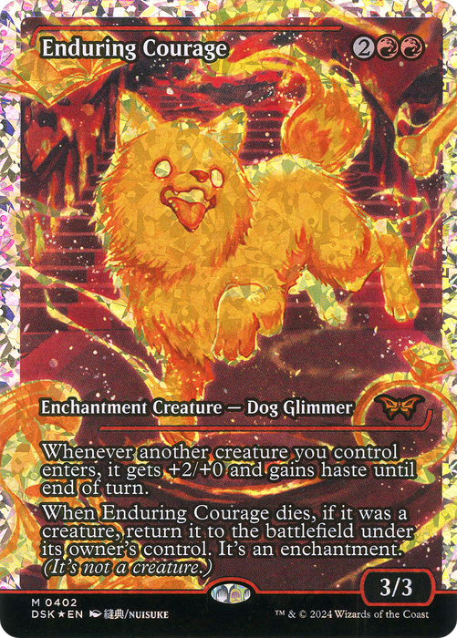 Enduring Courage (DSK-402) - Duskmourn: House of Horror: (Showcase) Foil - for just $54.98! 