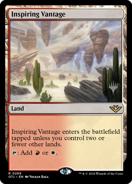 Inspiring Vantage (PPOTJ-269) - Outlaws of Thunder Junction Promos - for just $0.60! 