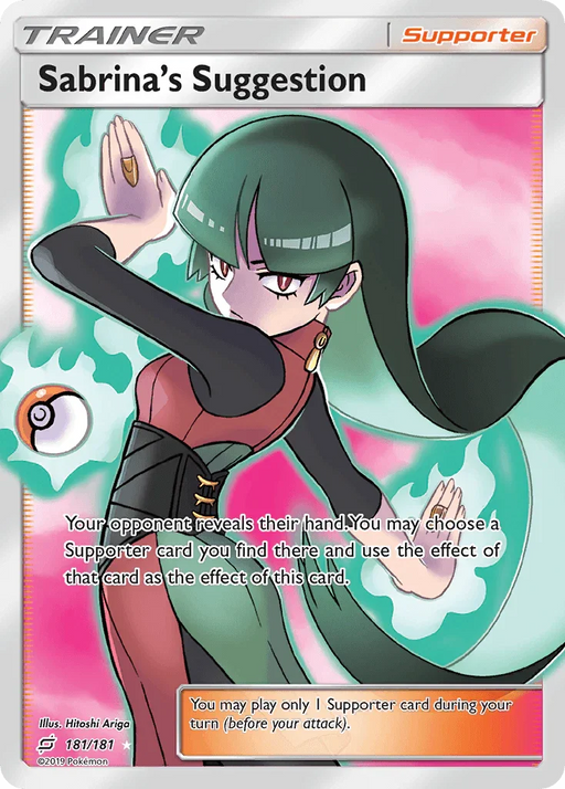 Sabrina's Suggestion (181/181) [Sun & Moon: Team Up] - for just $75.10! 