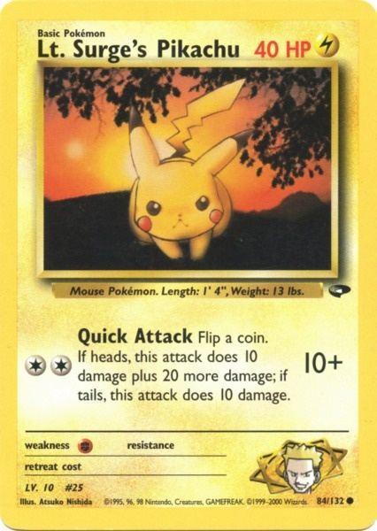 Lt. Surge's Pikachu (84/132) [Gym Challenge Unlimited] - for just $4.30! 