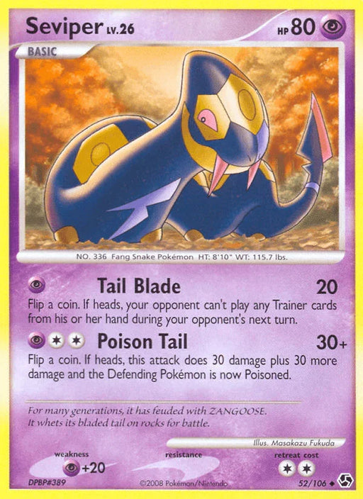 Seviper (52/106) [Diamond & Pearl: Great Encounters] - for just $0.25! 
