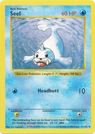 Seel (41/102) [Base Set Shadowless Unlimited] - for just $1.70! 