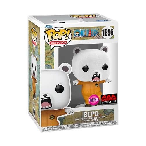 One Piece Bepo Bear Flocked Funko Pop! Vinyl Figure #1896 - AAA Anime Exclusive - for just $17.95! 