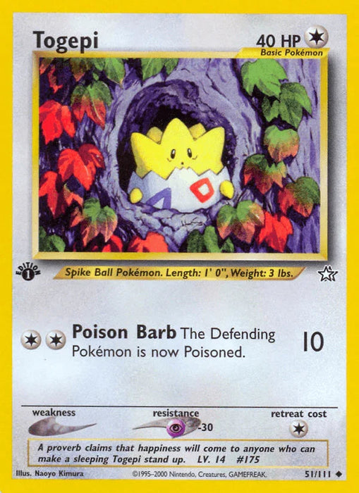 Togepi (51/111) [Neo Genesis 1st Edition] - for just $3.80! 