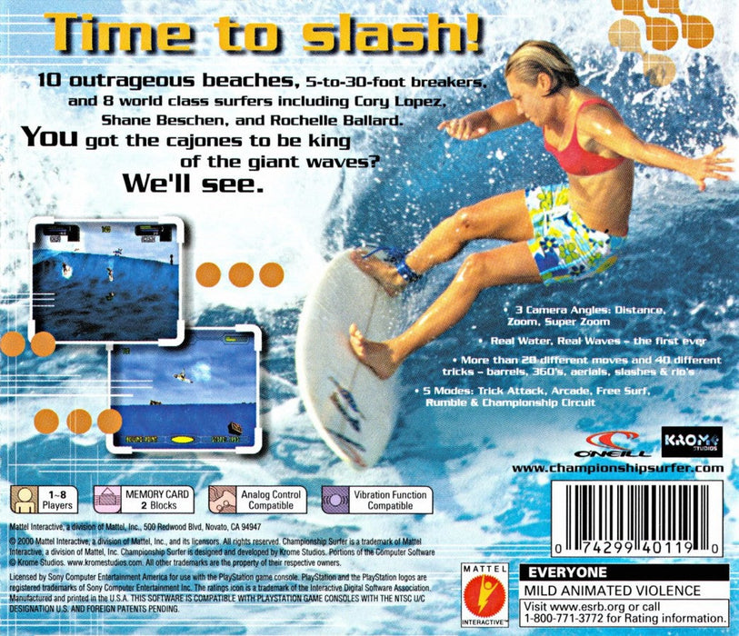 Championship Surfer – PlayStation 1 (PS1) - for just $0! 