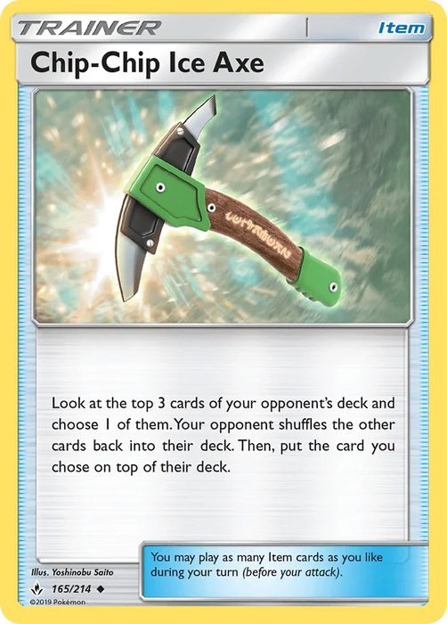 Chip-Chip Ice Axe (165/214) [Sun & Moon: Unbroken Bonds] - for just $0.10! 