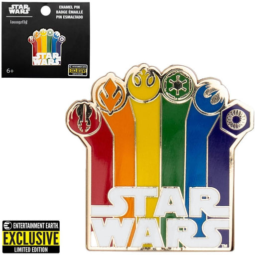 Star Wars Rainbow Logo Enamel Pin - Entertainment Earth Exclusive - Just $8.99! Shop now at Retro Gaming of Denver