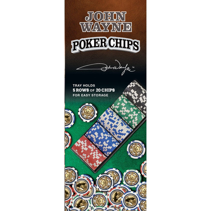 John Wayne 100 Piece Poker Chips - for just $24.99! 