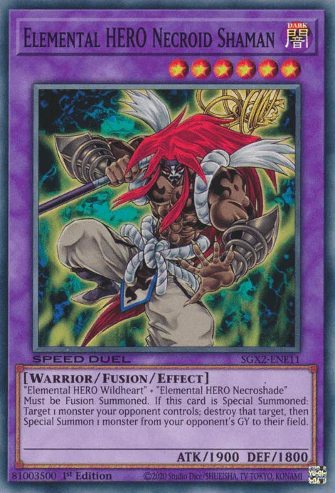 Elemental HERO Necroid Shaman [SGX2-ENE11] Common - for just $0.10! 
