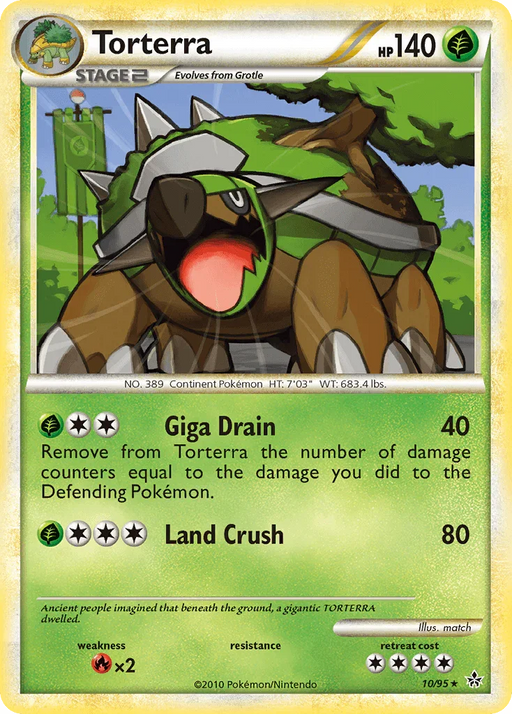 Torterra (10/95) [HeartGold & SoulSilver: Unleashed] - for just $4.55! 