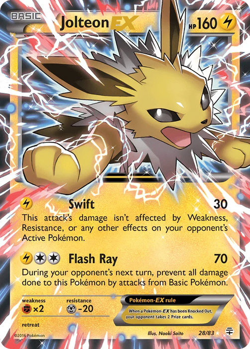 Jolteon EX (28/83) [XY: Generations] - for just $11.65! 