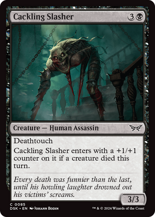 Cackling Slasher (DSK-085) - Duskmourn: House of Horror - for just $0.02! 