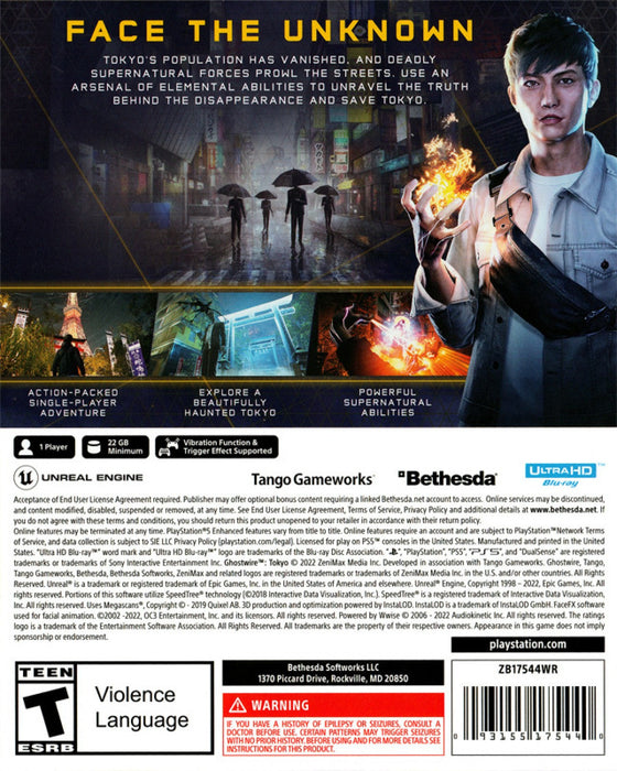 Ghostwire: Tokyo – PlayStation 5 (PS5) - for just $18.99! 