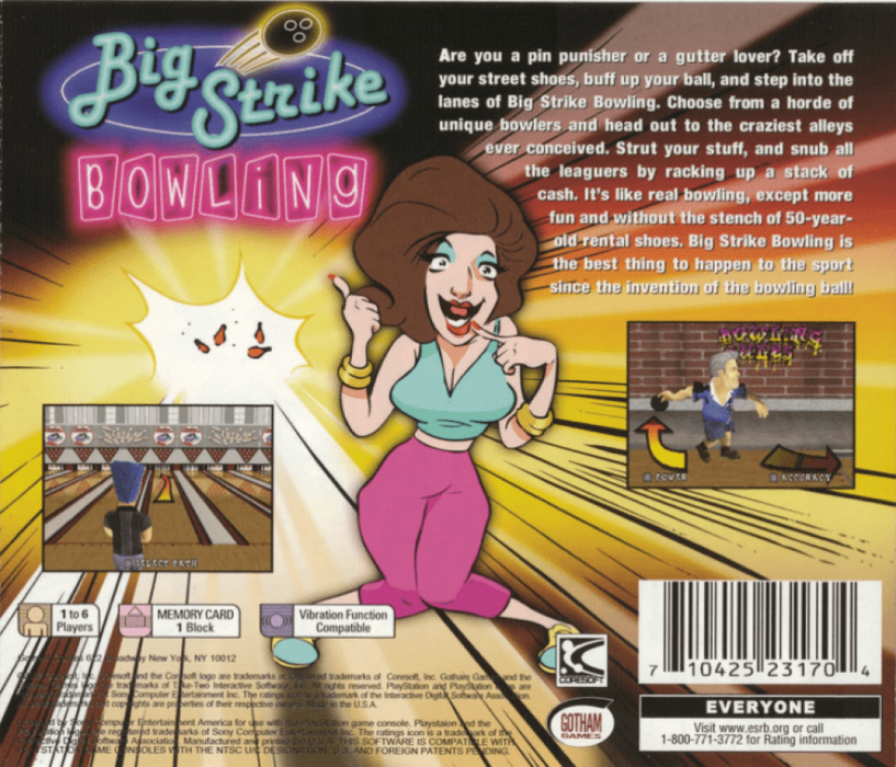 Big Strike Bowling – PlayStation 1 (PS1) - for just $6.99! 