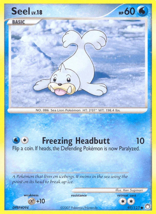 Seel (97/123) [Diamond & Pearl: Mysterious Treasures] - for just $0.15! 