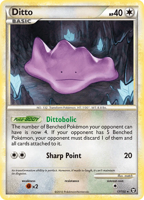 Ditto (17/102) [HeartGold & SoulSilver: Triumphant] - for just $7.65! 