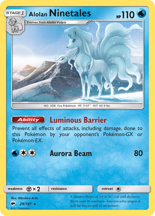 Alolan Ninetales (28/147) [Sun & Moon: Burning Shadows] - for just $0.80! 