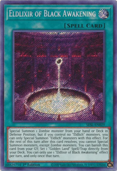 Eldlixir of Black Awakening [SESL-EN029] Secret Rare - for just $3! 