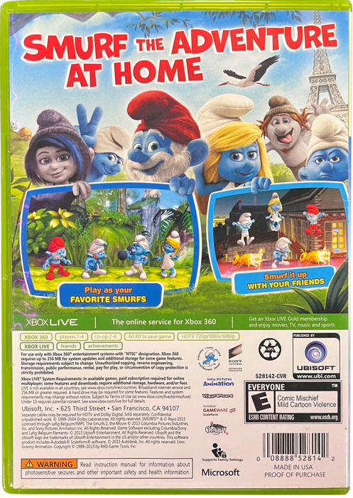 The Smurfs 2 – Xbox 360 (X360) - for just $0! 